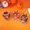 Pulsera de Halloween Transfronteriza Colgante de Fantasma Calabaza Calavera Letra Pulsera de Cuentas Fiesta Festiva Pulsera Multicapa