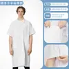 Bata blanca, de manga larga y manga corta, para médicos y técnicos de laboratorio, opciones delgadas y gruesas, cintura elástica, unisex, uniforme de trabajo de manga larga para enfermeras
