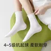 Calcetines Finos de Encaje de Algodón Puro para Primavera y Verano, Calcetines de Malla Transpirable para Mujer, Calcetines de Media Pantorrilla Estilo Miu Ballet, Dulces y Versátiles