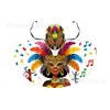 Capas de Carnaval Personalizadas de Fábrica com Diversos Padrões Estampados, Capas com Cordões e Xales com Capuz