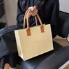 Bolsa de regalo de fieltro empresa de impresión logo de la empresa bolsa de compras moda simple bolsa de mano de fieltro bolsa de mano de gran capacidad