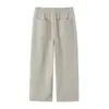 2026 Nueva Sudadera Suave 1255812 Pantalones Casuales Rectos Sueltos Adelgazantes de Cintura Alta 219570.25kg Conjunto de Pieza