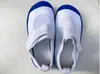 Zapatos de Interior para Jardín de Infancia Canasta de Graduación Defectuosa para Niños Zapatos de Lona Blancos para Adultos de Una Pierna para Interior