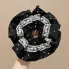 Goma para el pelo con estampado estilo Academia Melard para mujer, scrunchie de satén con malla de estampado de leopardo vintage, banda elástica de alta elasticidad y duradera