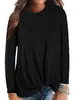 Nueva caliente 2021 Amazon ebay dobladillo kink moda casual cuello redondo manga larga camiseta una generación de pelo