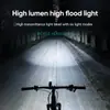 Farol de Bicicleta Amazon T6 com Display de Potência Luz de Bicicleta Transfronteiriça com Feixe Alto e Baixo Farol Recarregável para Bicicleta de Montanha