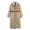 Exportação Transfronteiriça Feminina Inverno Novo Estilo Europeu e Americano de Alta Qualidade Quente Longo Casaco Outwear 3692900
