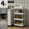 Estante rodante de piso para sala de estar, cocina, baño, móvil, multicapa, estante para snacks, dormitorio, estante de almacenamiento junto a la cama