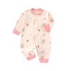 Liquidação de Tamanhos Descontinuados: Macacão de Bebê Manga Longa, Camada Base 100% Algodão, Roupa de Engatinhar para Recém-Nascidos, Pijama Sem Costura