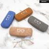Estuche para gafas de cuero de oveja para barra, estuche para gafas ópticas para miopía, juego al por mayor, fabricantes de estuches para gafas ópticas