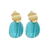 Pendientes Irregulares Ovalados de Plata 2026 Nuevos Pendientes de Botón Versátiles para Mujer, Accesorios para Orejas Simples y de Moda con un Toque de Gama Alta de Nicho