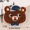 Parche Bordado de Animales Lindos Autoadhesivo Original para Toalla Accesorios Decorativos para Ropa Parche para Funda de Teléfono Parche de Tela
