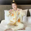 Pijama para Niñas, Estilo Delgado de Manga Larga de Algodón Nube para Primavera y Otoño, Nuevo Conjunto Estilo Princesa 2026 para Niñas Mayores