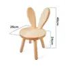Banquillo pequeño de madera maciza, adecuado para uso doméstico en la sala de estar, taburete redondo, silla para niños con respaldo, diseño lindo y creativo, ideal como taburete para cambiarse los zapatos, taburete simple y bajo