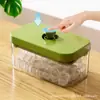Molde para Cubitos de Hielo Fabricante de Cubitos de Hielo DIY Charola para Cubitos de Hielo Casera con Tapa Rejilla Cuadrada Almacenamiento de Hielo Juego para Hacer Hielo