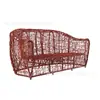 Muebles de Ratán Jinyuanxuan Sala de Té Casa de Té Silla de Ratán Mesa de Café Sofá Patio de Villa Combinación de Sillas de Ratán al Aire Libre Venta al por Mayor