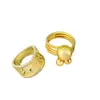 Nuevo Anillo Abierto de Cobre con Incrustaciones de Zircón, Diseño Nicho de Alta Gama de Lujo Ligero, Alto Color, Estilo Europeo y Americano Elegante, Combinable con Todo para Mujer