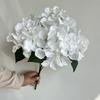5 Ramilletes de Hortensia de Tela de Lana Arreglo Floral Base Modificación Flor Artificial Exhibición para el Hogar Stock Listo