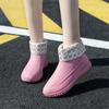 Botas de Lluvia de Moda para Mujer para Exterior Impermeables Antideslizantes Suela Suave Cocina Zapatos Cortos de Goma Estilo Coreano Nuevas Botas de Lluvia