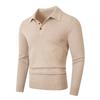 Comércio Exterior Transfronteiriço Casual de Negócios Estilo Old Money Masculino Novo Gola Quadrada Botão Tricô Suéter Outono e Inverno Roupa Quente para Homens
