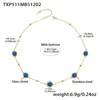 Acero Inoxidable Colorido Facetado Geométrico Piedra de Vidrio Redonda Collar Pulsera Pendientes Joyería de Nicho Retro de Lujo Ligero