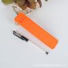 El fabricante suministra bolsa nueva para pluma fuente de fieltro, mini funda creativa de moda para un solo bolígrafo, se puede añadir logo a la funda