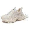 [Oferta Especial de Liquidación de Código Roto] Zapatos Blancos para Mujer Tenis Gruesos Zapatos de Moda Casual Estudiantes Aumentadores de Altura Zapatos de Correr Torre