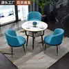 Mesa Pequeña de Té para Balcón, Juego de Mesa y Sillas Pequeñas para Reuniones y Negociaciones de Oficina, Mesa de Café Pequeña para Apartamento Pequeño del Hogar, Mesa de Comedor, Mesa Redonda Pequeña de Ocio