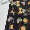 Tela Floral de Rayón Nacional Xiangyun Seda Estampado Digital Frontal, Tela Floral Estilo Pintura al Óleo Vintage para Vestido Cheongsam