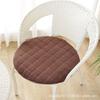 Cojín redondo de pana grueso, extraíble y lavable, cojín para silla de ratán, cojín redondo para taburete, cojín para silla, color sólido, antideslizante, entrega de fábrica