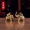 Un Par de Adornos de Elefante para la Buena Fortuna, Adecuado para Escritorio, Hogar, Sala de Estar, Escritorio de Oficina, Mascota de Té, Decoración Auspiciosa para Oficina