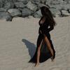 Vestido Sexy de Verano 2026 Estilo Europeo y Americano con Solapa Corbata Manga Larga Asimétrico para Vacaciones en la Playa para Mujeres