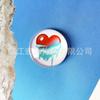 Amor Tiempo parche de vidrio gema accesorios de pegatina para refrigerador material hecho a mano DIY 4-60mm redondo