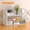 Estantería de Escritorio, Estante de Almacenamiento de Libros para Escritorio, Organizador en Niveles para Escritorio, Estante de Almacenamiento Pequeño para Escritorio de Hogar, Dormitorio u Oficina