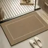 Alfombrilla de Piso para Baño Simple Francesa Absorbente de Agua para Inodoro Secado Rápido Alfombrilla de Entrada Hogar Baño Diatomeas Antideslizante En Stock