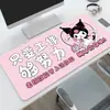 Alfombrilla de ratón linda, extragrande y engrosada, almohadilla para teclado de computadora de escritorio de oficina, alfombrilla de juego de e-sports Kuromi de anime al por mayor