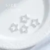 Serie de Accesorios para Uñas Transfronterizos Super Brillantes Huecos de Aleación Incrustados con Diamantes Colgantes de Estrella Rhinestones para Uñas DIY Artículo Caliente Transfronterizo