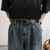Cinturón Ins Retro para Hombre y Mujer Sencillo Versátil Estilo Coreano Estudiante Casual Hebilla de Pin Cinturón Decorativo para Pantalones Jeans de Hombre