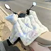 Nuevo protector de hombro para patinete eléctrico, funda a prueba de viento para otoño e invierno, extra grande y ancho, diseño lindo de oso, impermeable y a prueba de viento para bicicletas eléctricas