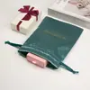 Ventas Directas de Fábrica Bolsas de Satén con Cordón Bolsas tipo Cartera de Imitación Seda Lisas Empaque Logotipo Personalizado