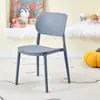 Cadeiras de Plástico, Cadeiras de Jantar Empilháveis Infantis Nórdicas, Cadeiras Simples de Lazer com Encosto, Cadeiras Criativas de Jardim de Infância no Atacado