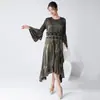 Vestido plisado lujoso y elegante con volantes, ropa para mujer de exportación de comercio exterior transfronterizo europeo y americano, falda larga plisada elegante