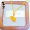 Tienda de Oro Mismo Estilo Chapado en Oro Hueco Filigrana Calabaza Colgante Collar Nuevo Alta Retención de Color Estilo Chino Enredadera Trepadora Calabaza Venta al por Mayor