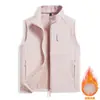 Novo Colete Softshell Outdoor Masculino Outono/Inverno 2026, Gola Alta, à Prova de Vento, Quente, Colete para Trabalho, Personalizável com Texto Impresso