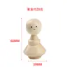 Marioneta de Madera DIY Creativa Juguete Pintado para Niños con Laca Transparente y Ojos Impresos Adorno de Muñeca de Madera