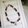Pulseira Estilo Florestal Fivela da Paz para Mulheres, Ornamentos de Mão de Contas Rosas de Alta Qualidade, Pulseira de Jade, Popular na Moda, Ajustável e Sofisticada