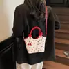 Comércio Exterior Estilo Hong Kong Retrô 2025 Estampada Grande Capacidade Nova Tendência Moda Texturizada Transversal Ombro Axila Bolsa para Mulheres