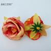 Simulação rosa flor cabeça diy material feito à mão decoração de casamento pequena flor camélia pano de seda rosa cocar chapéu broto