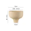 Vaso de Flor de Argila Secagem Rápida Orquídea Planta Verde Cerâmica Respirável de Alta Qualidade Criativo Simples Respirável Vaso de Flor de Mesa Venda por Atacado