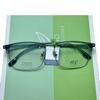Gafas Coreanas para Hombre de Cara Grande con Cejas de TR w8011 Gafas Retro para Hombre de Media Montura de Titanio Puro Gafas de Titanio para Miopía